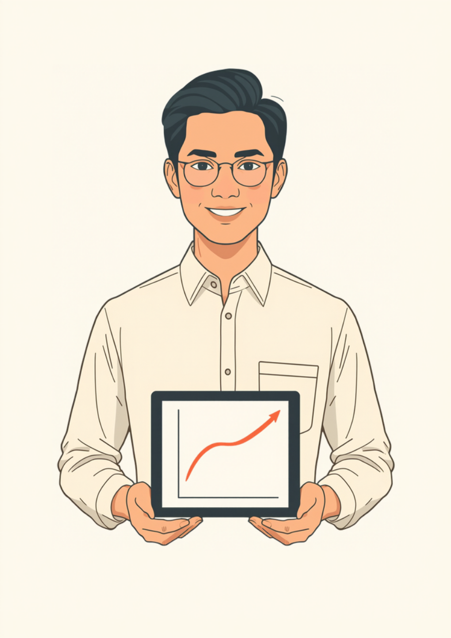 Project manager memantau Kurva-S jadwal proyek